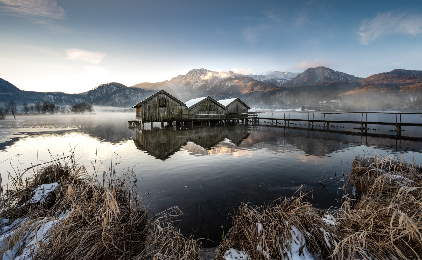 Wintermorgen am Kochelsee 