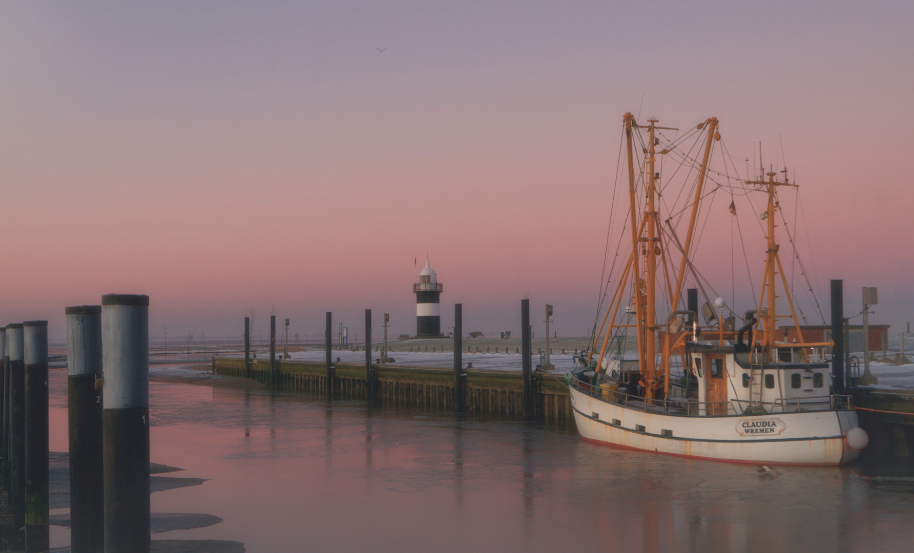 Wintermorgen am Kutterhafen