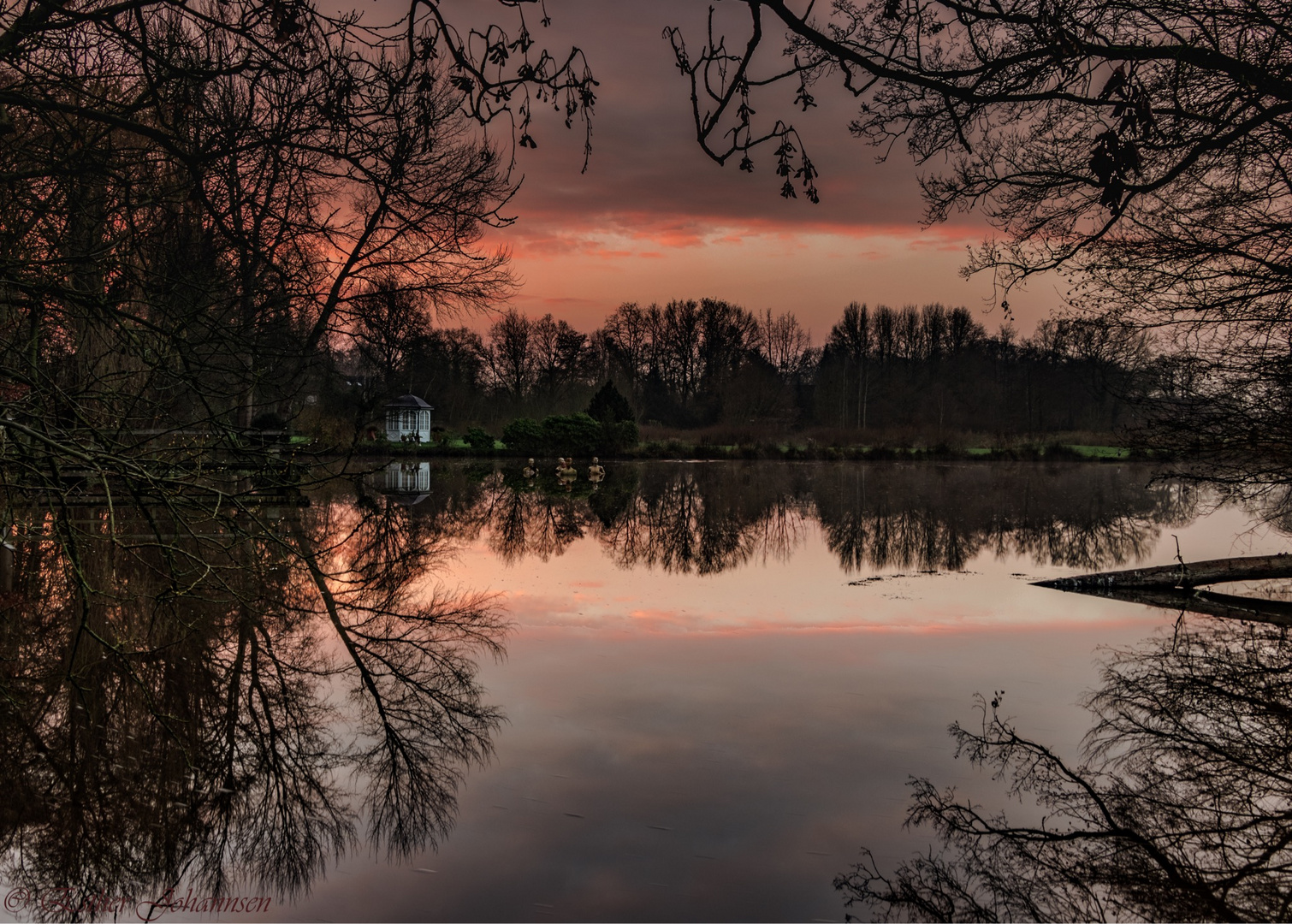 Wintermorgen am Mühlenteich