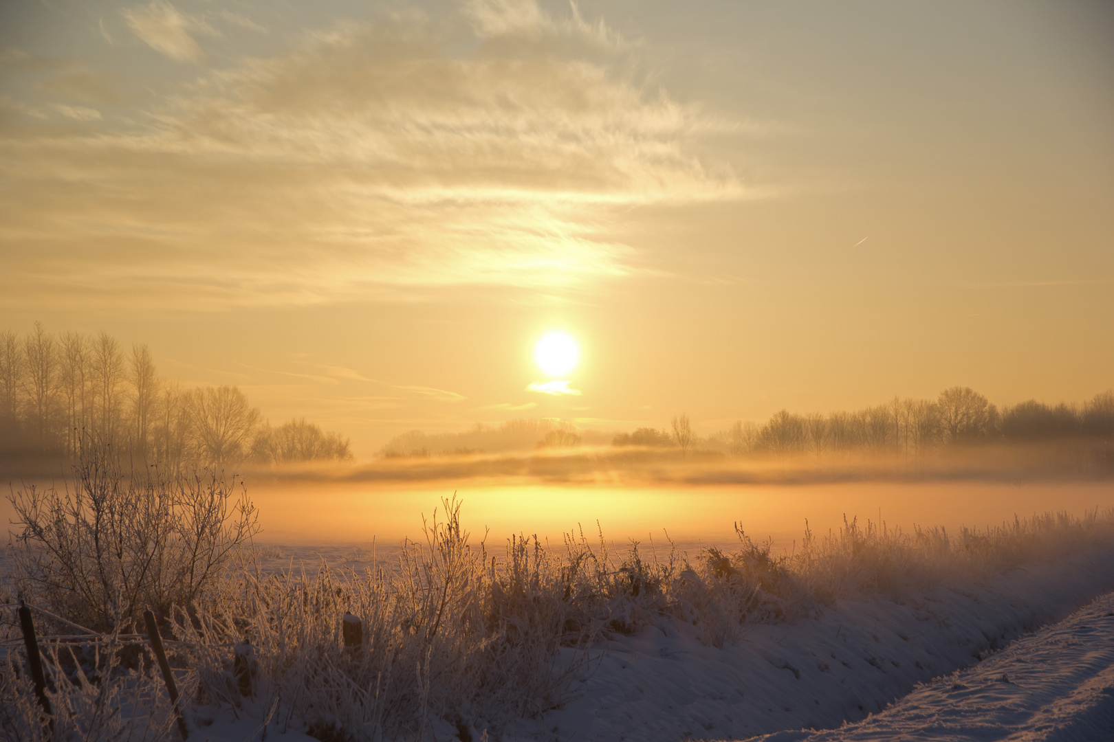 Wintermorgen am Niederrhein