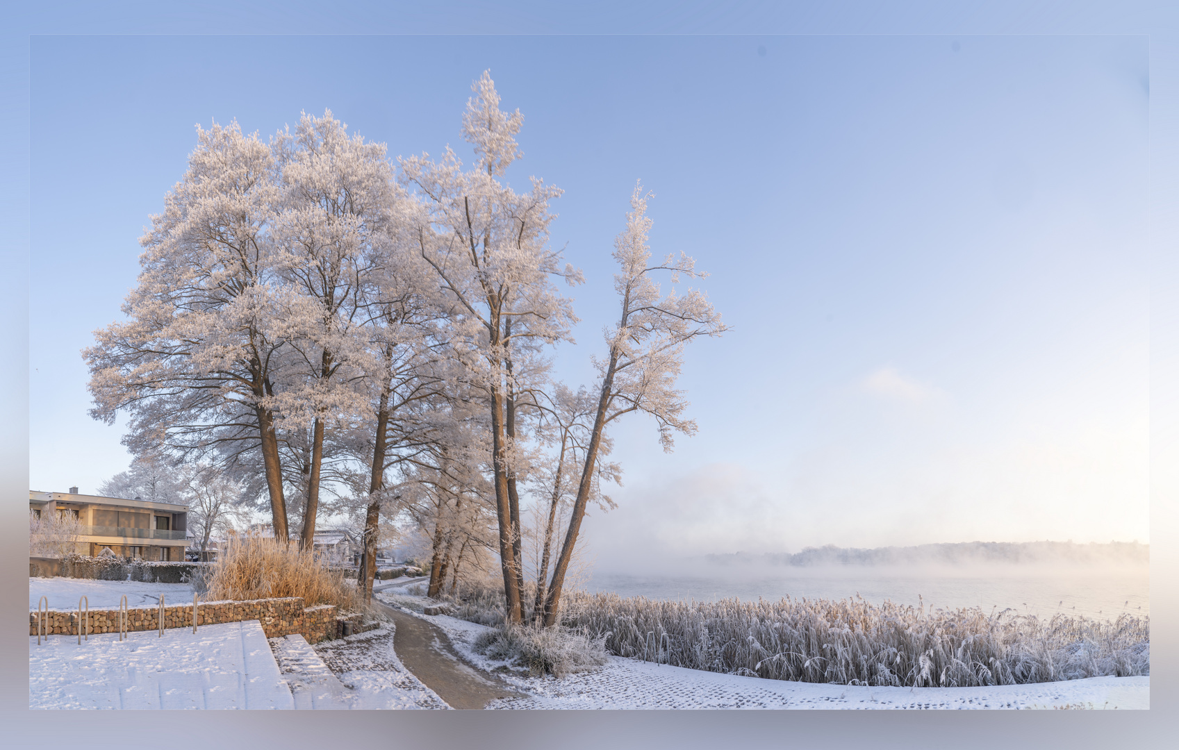 Wintermorgen am Ruppiner See