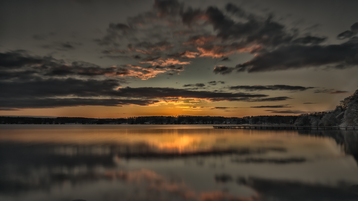 Wintermorgen am See