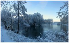 Wintermorgen am See