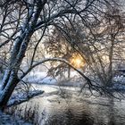 Wintermorgen am Ursprung der Donau