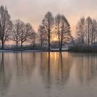 Wintermorgen am Weiher