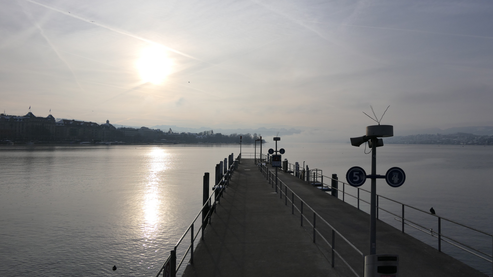 Wintermorgen am Zürichsee