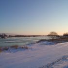 Wintermorgen an der Elbe bei Hoopte