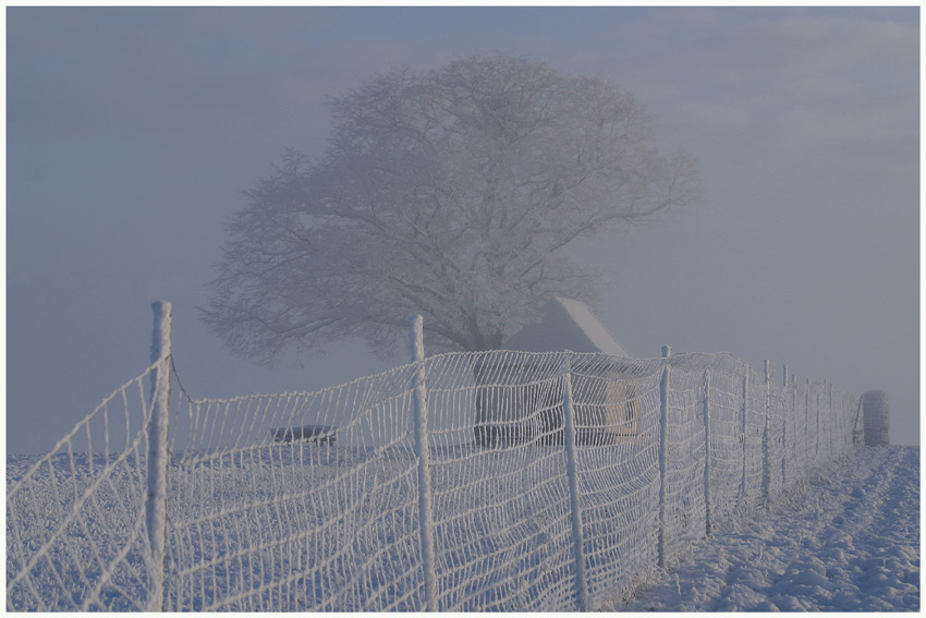 Wintermorgen an der Gertraudiskapelle