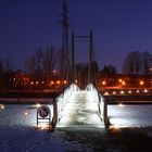 Wintermorgen an der Hafenbrücke Geesthacht