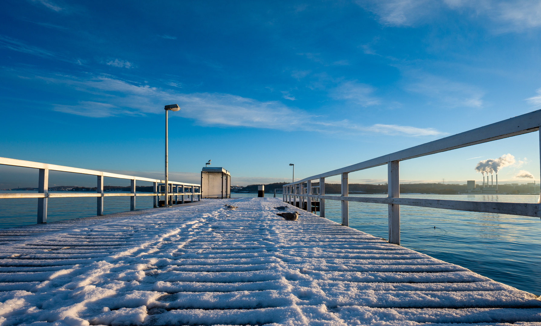 Wintermorgen an der Kieler Förde