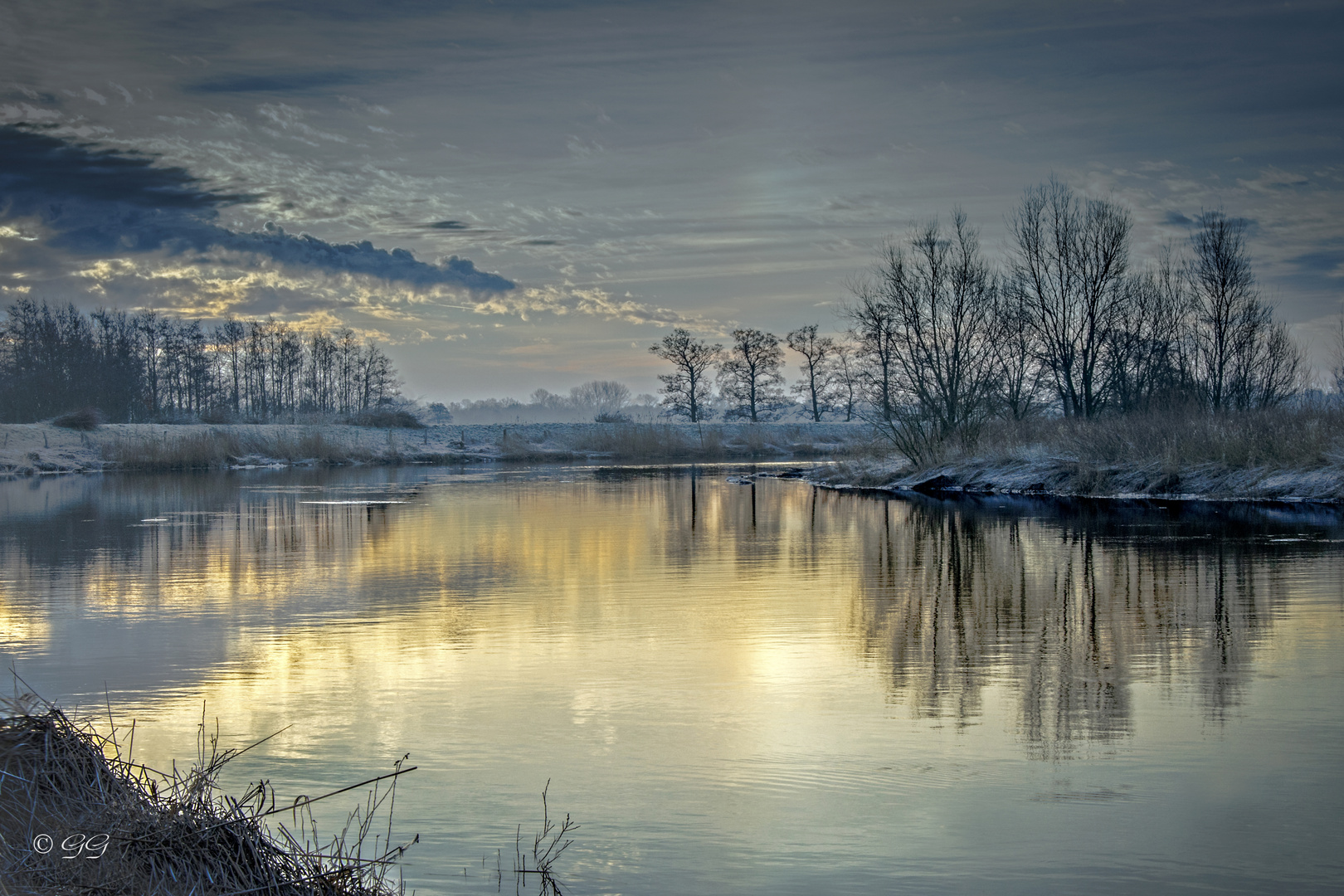 Wintermorgen an der Oste