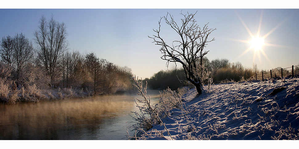 Wintermorgen an der Rur