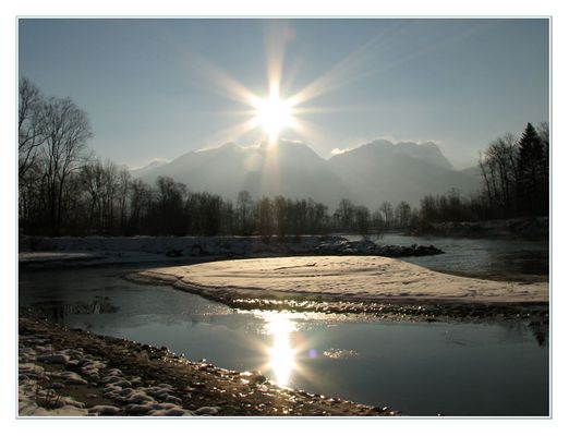 Wintermorgen an der Salzach