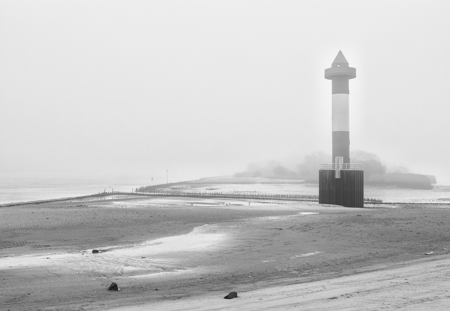 Wintermorgen an der Weser