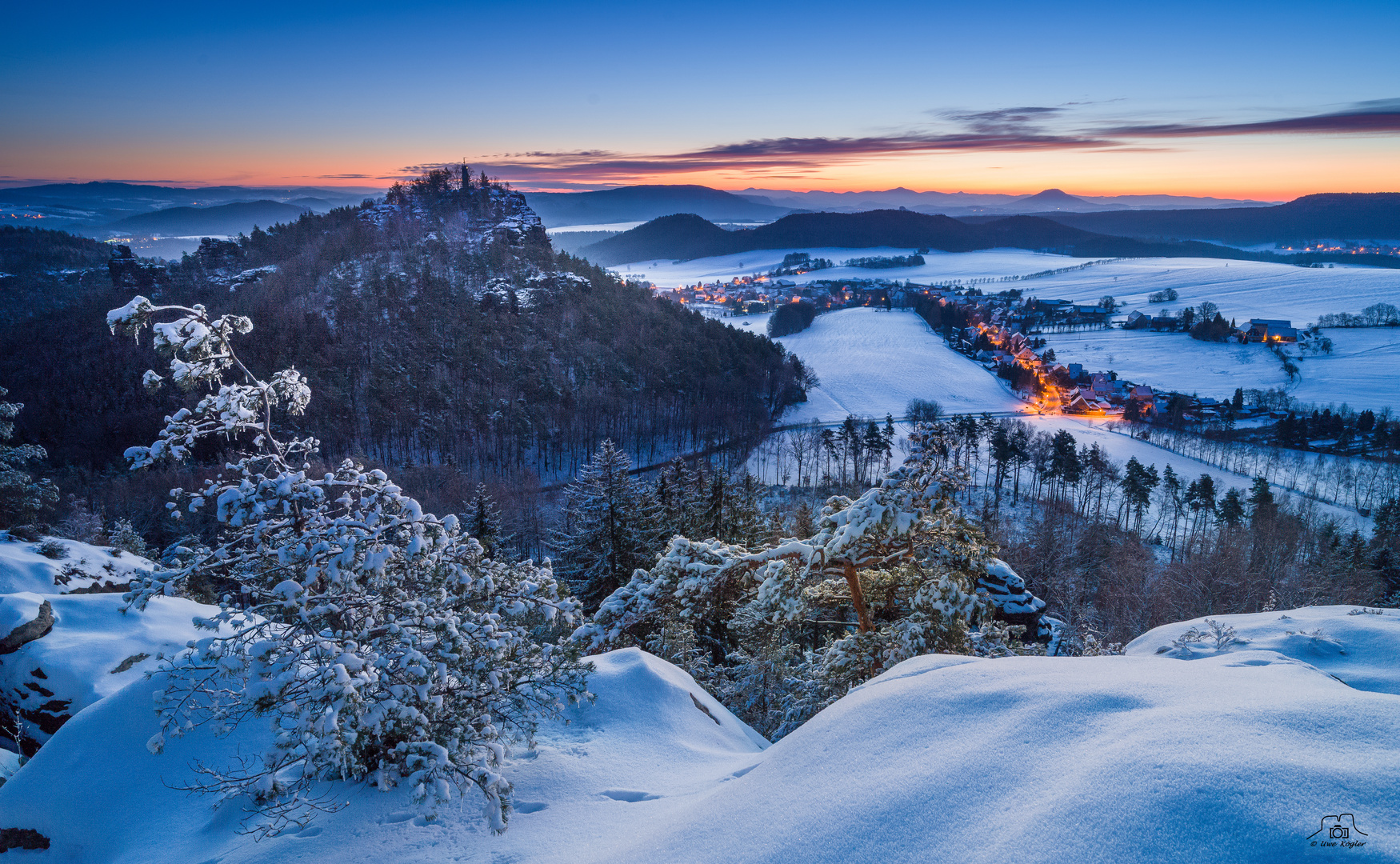 Wintermorgen auf dem Gohrisch