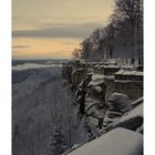 Wintermorgen auf der Festung Königstein