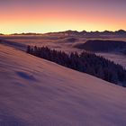 Wintermorgen auf der Königin der Berge