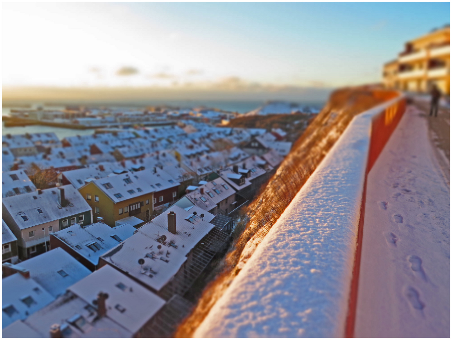 Wintermorgen auf Helgoland