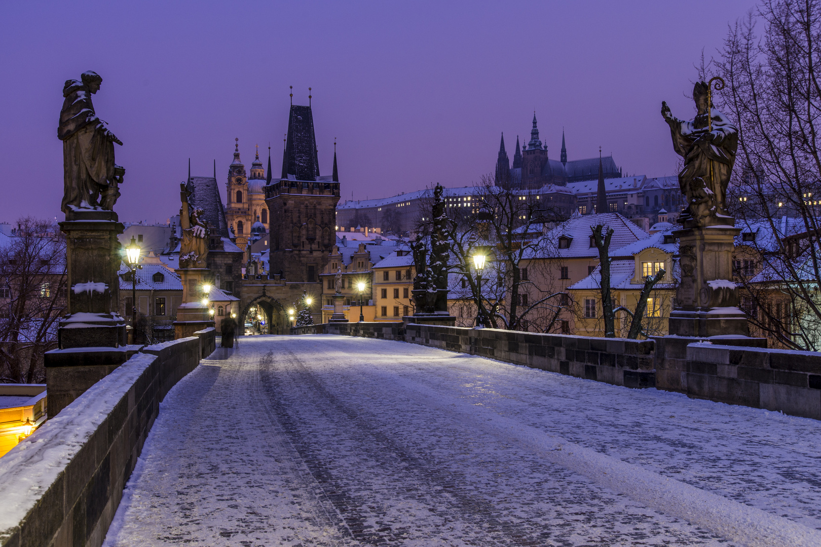 Wintermorgen auf Karlsbrücke 2