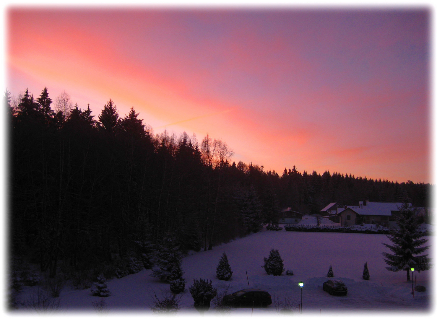 Wintermorgen bei den Waldhäusern