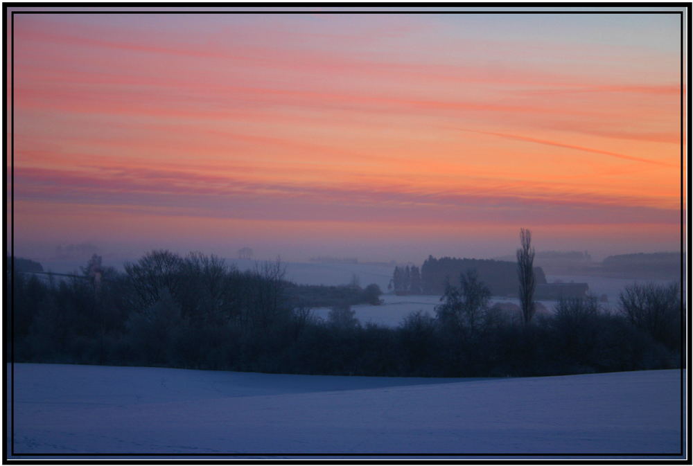 Wintermorgen bei Minus 17 Grad