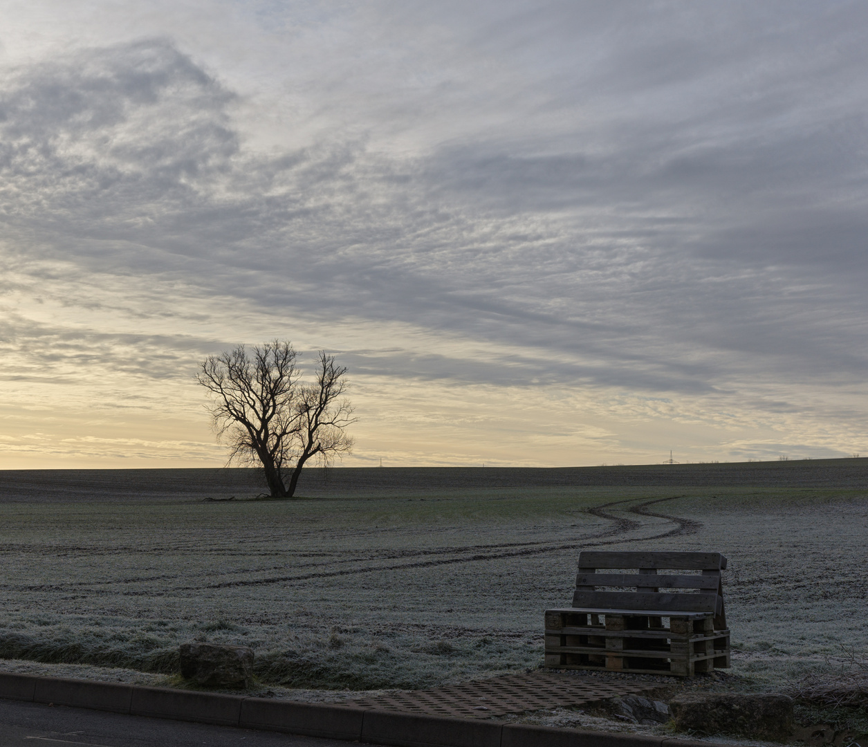 Wintermorgen bei Weimar