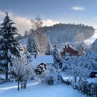 Wintermorgen im Erzgebirge