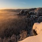 Wintermorgen im Großen Zschand