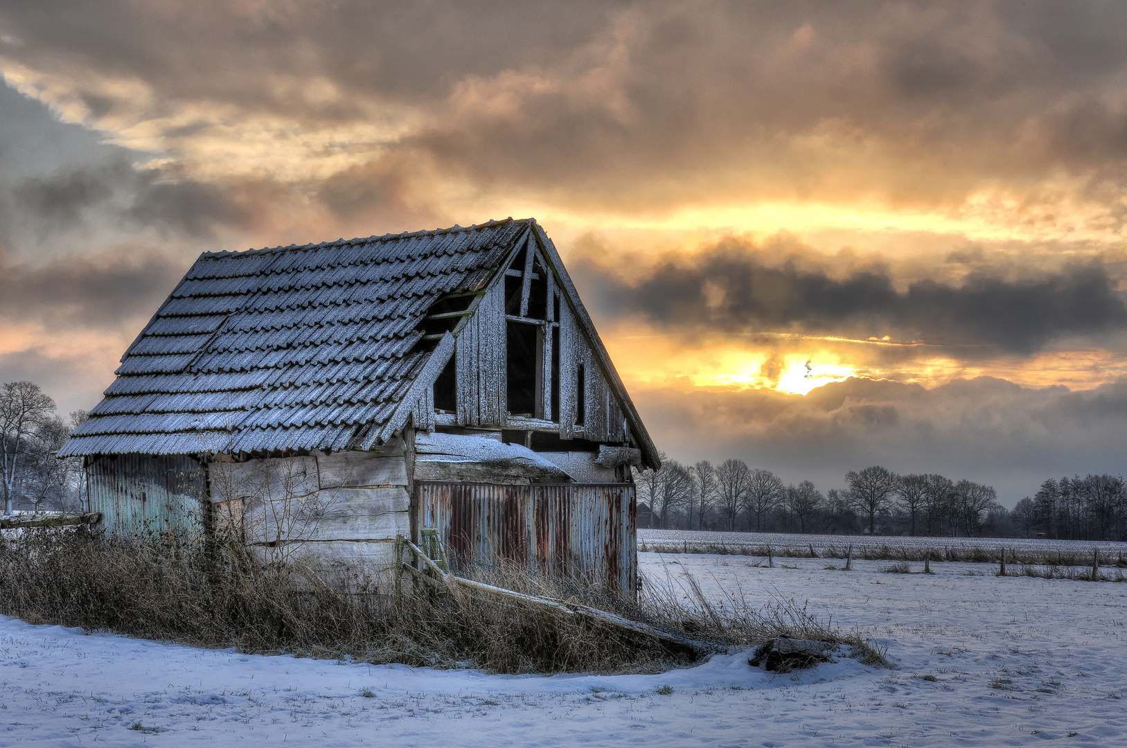 Wintermorgen im Münsterland