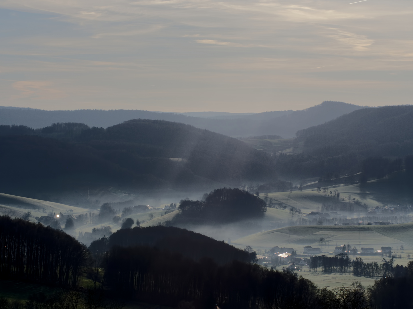 Wintermorgen im Odenwald