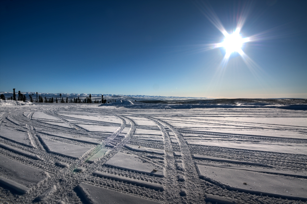 Wintermorgen im Yukon