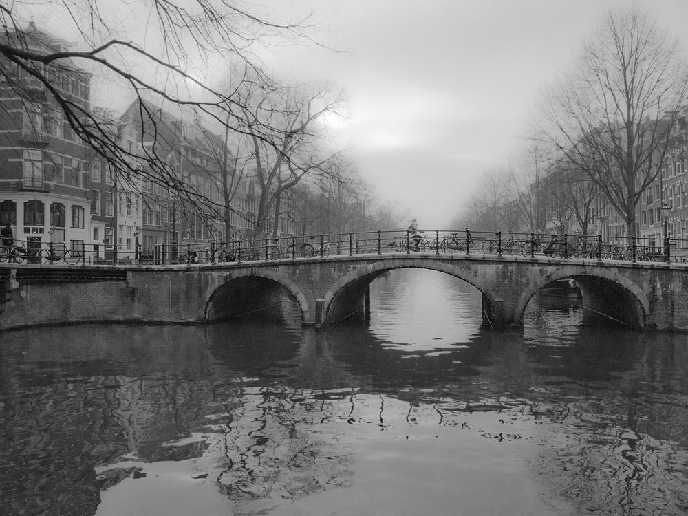 Wintermorgen in Amsterdam