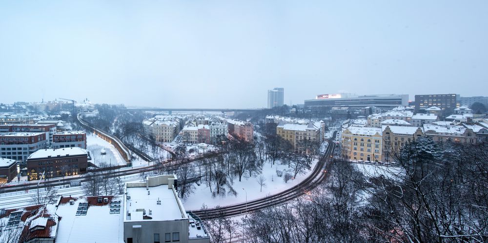 Wintermorgen in Nusle