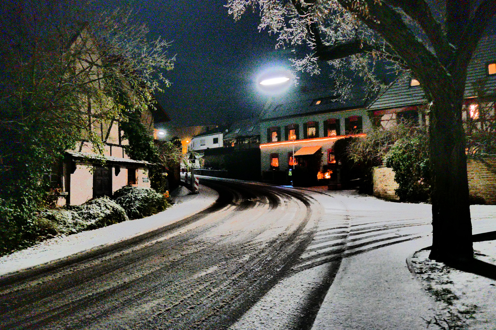 Wintermorgen in unserem Dorf