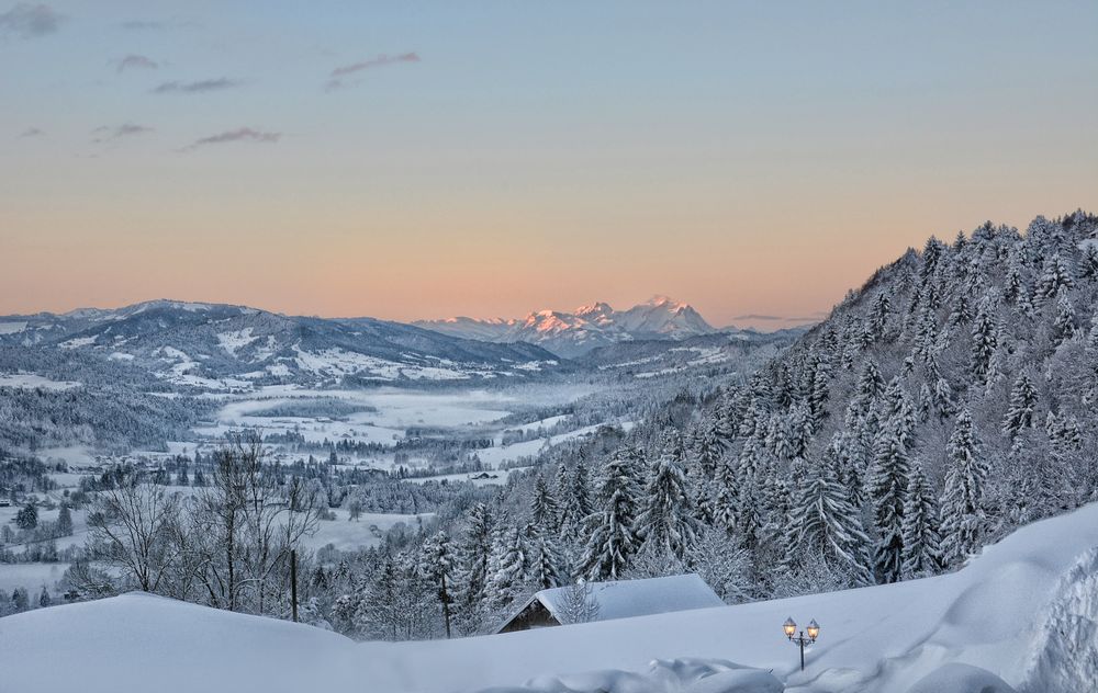 Wintermorgen mit Aussicht