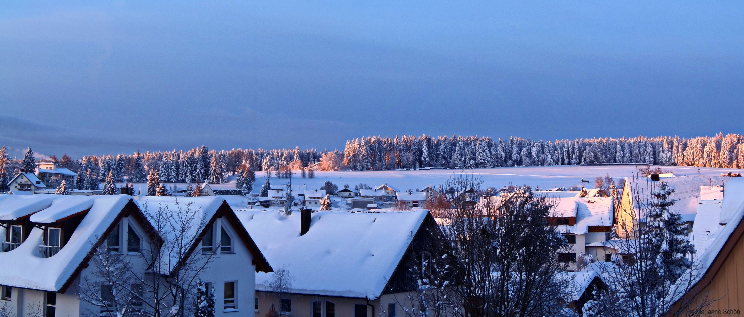 Wintermorgen mit Sonnenschein...