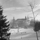 Wintermorgen über Schloss Röthelstein