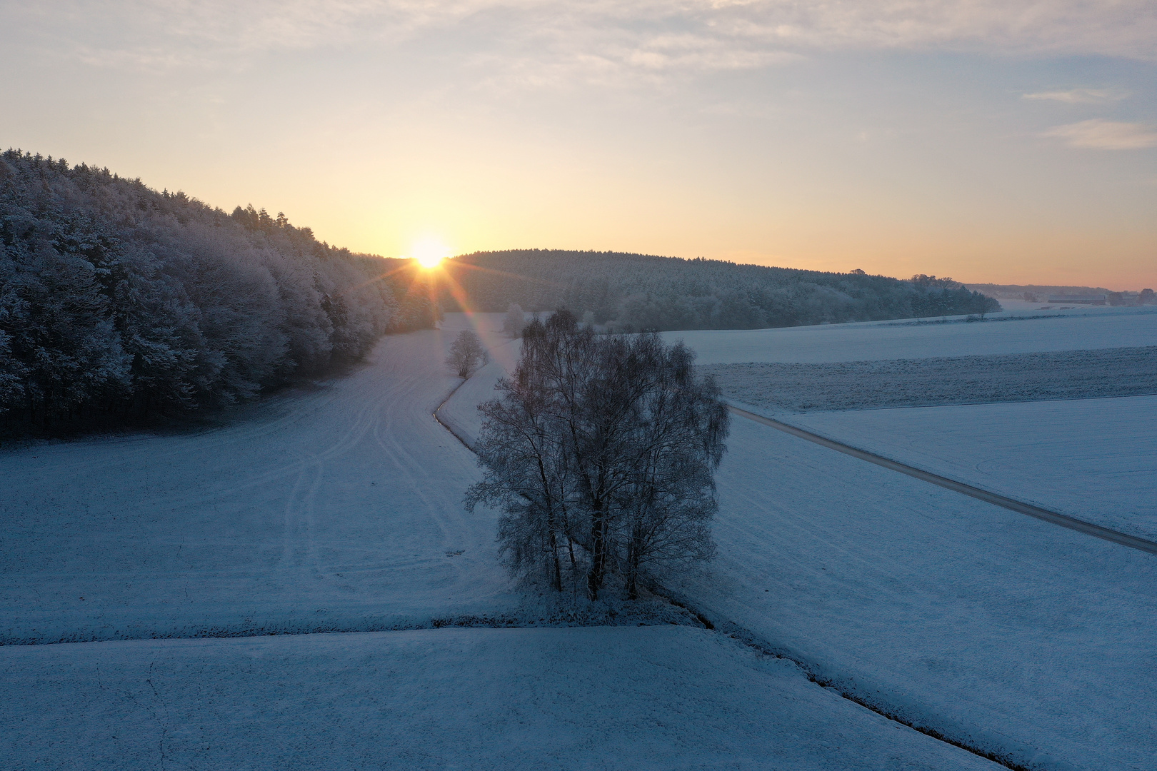 Wintermorgenflug