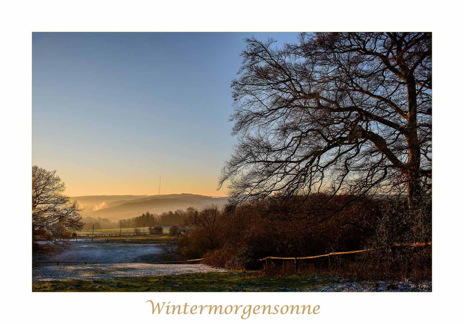 Wintermorgensonne