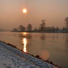 Wintermorgensonne an der Elbe