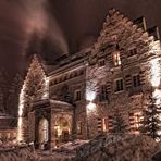 Winternacht am Schloss Kranzbach