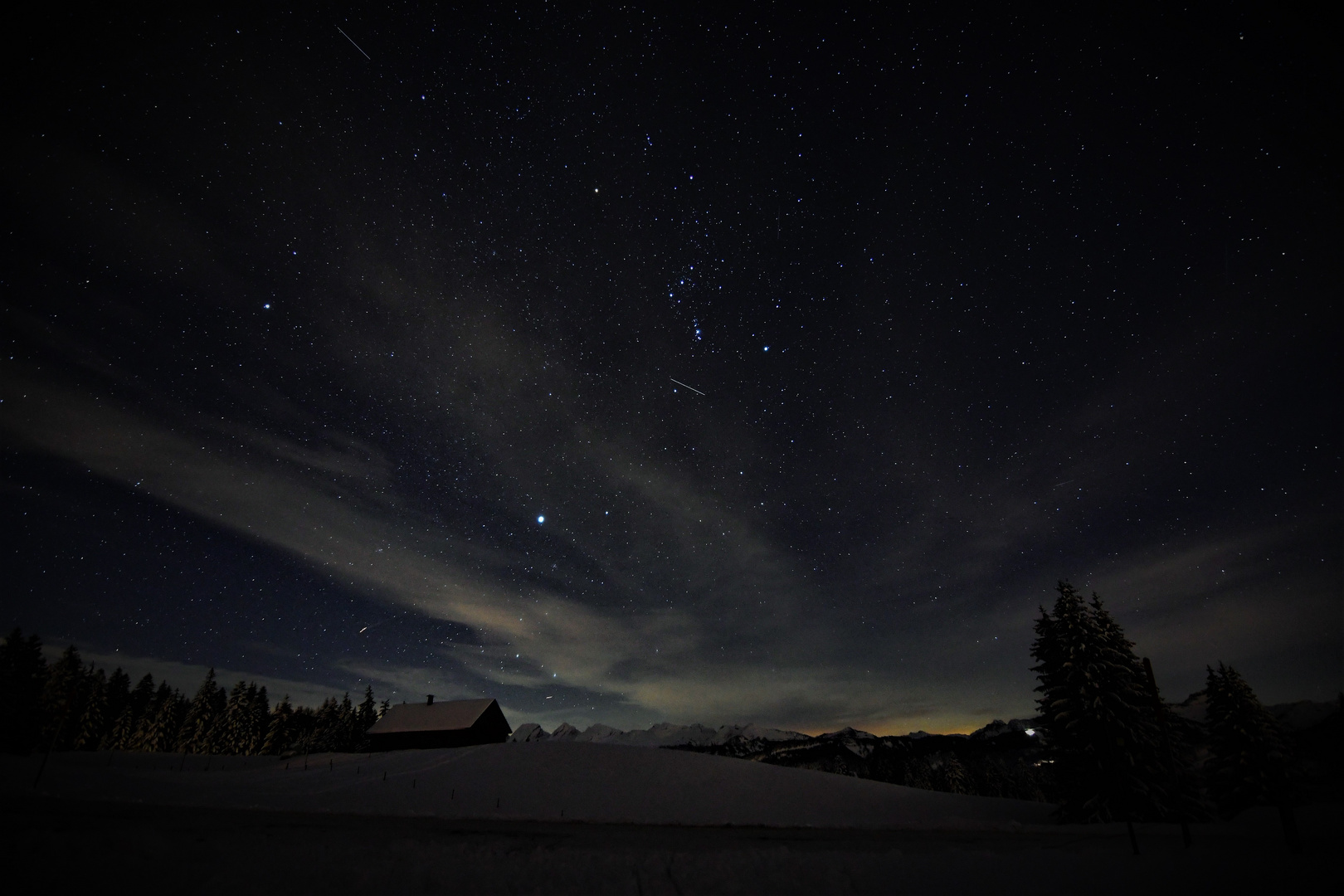 Winternacht auf dem Salomonstempel