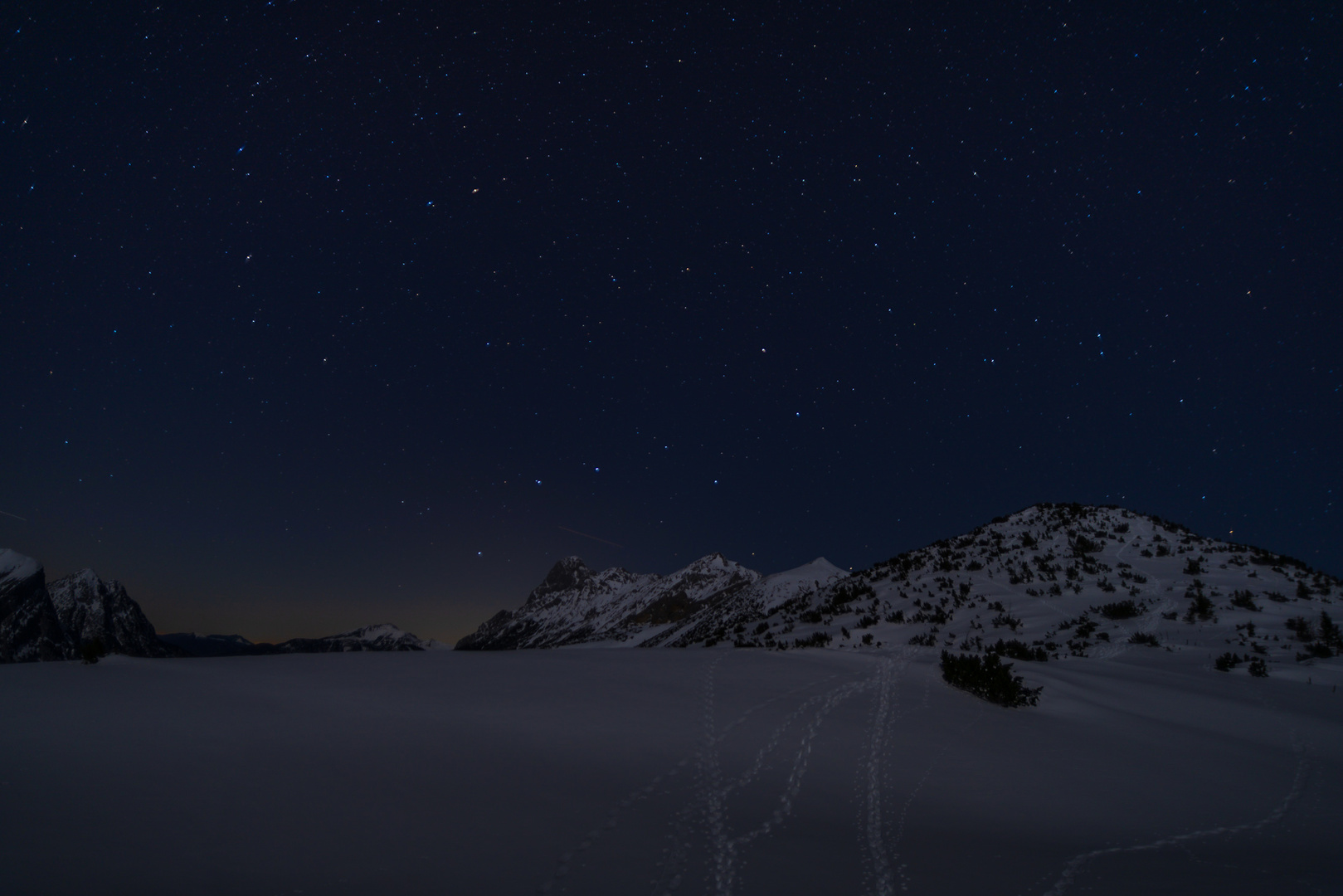 Winternacht im Karwendel