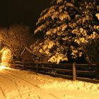 Winternacht in Baruth bei Bautzen