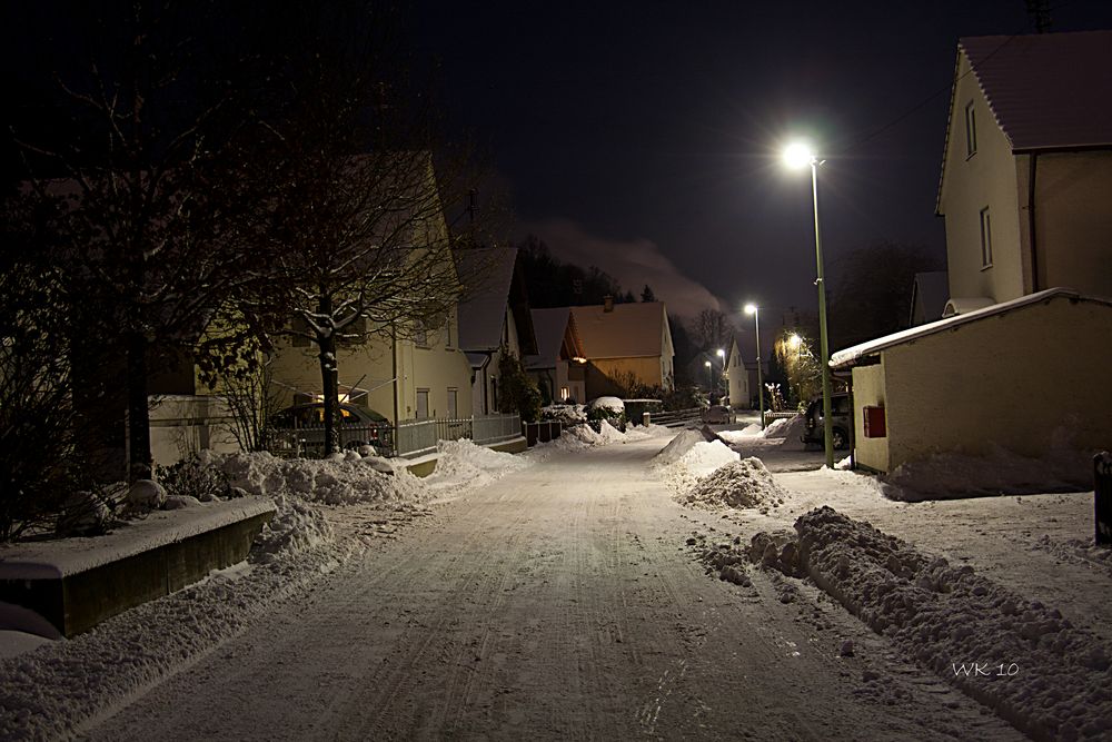 Winternacht in Bellenberg