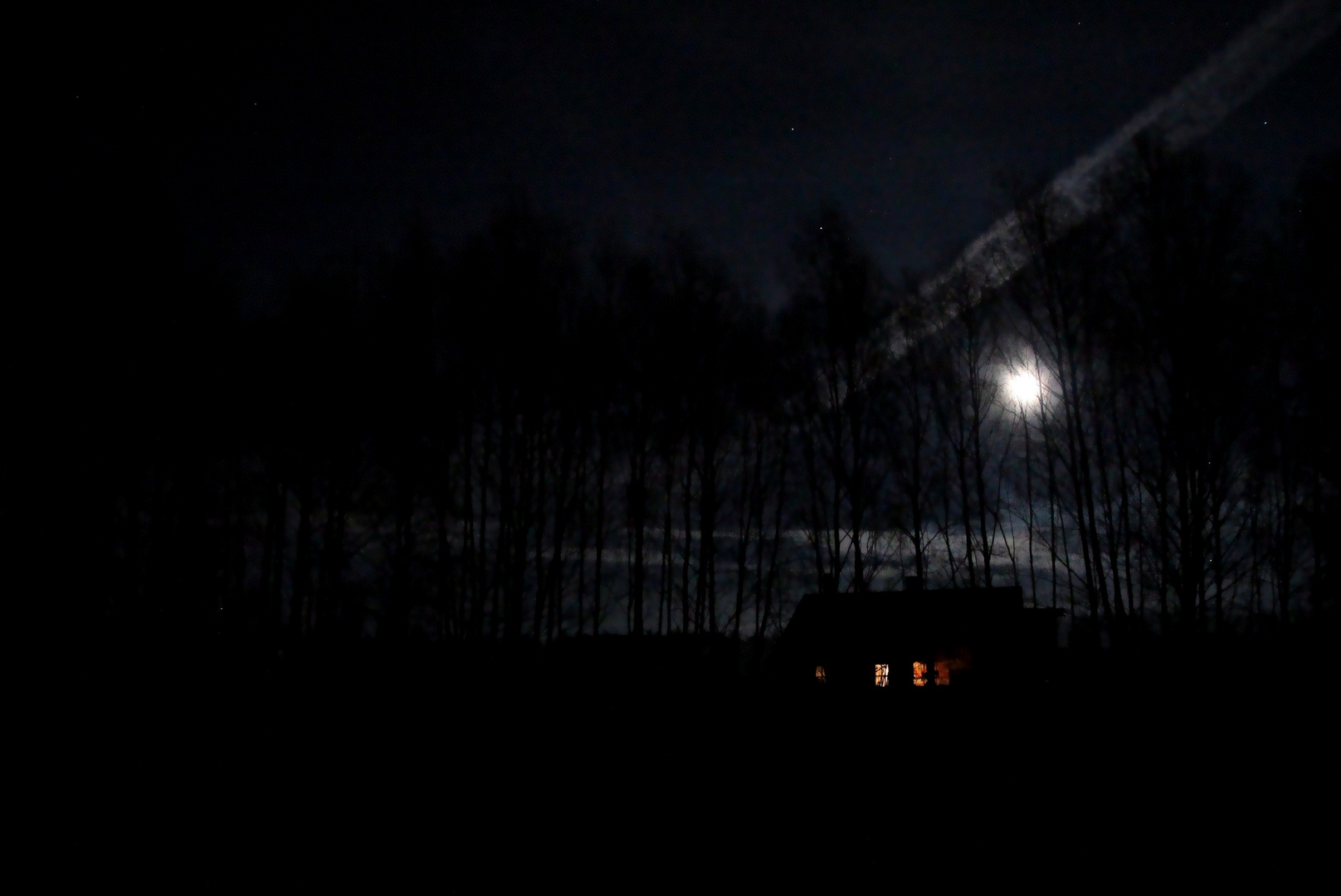 Winternacht in Ceská Kubice