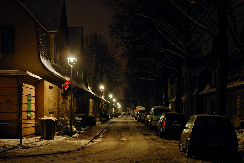 Winternacht in Frankfurt