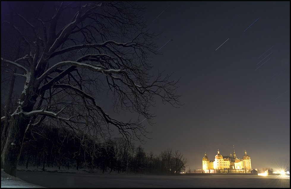 Winternacht in Moritzburg