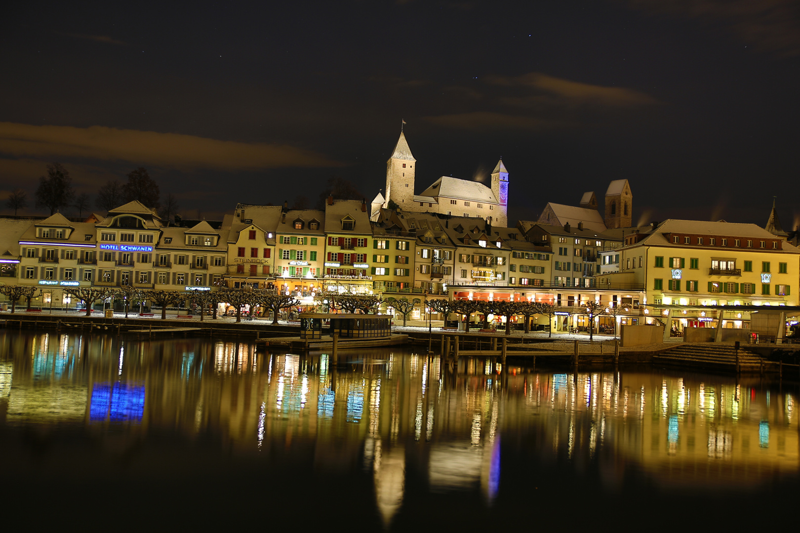 Winternacht in Rapperswil