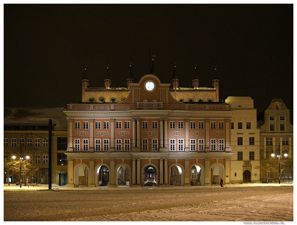 Winternacht in Rostock